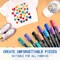 VEESA Fabric Markers, 24 Colors Permanent Fabric Paint Marker for Clothes, Fine Point Textile Marker Pen for T-Shirt Shoes, Non-Toxic & Kid Safe